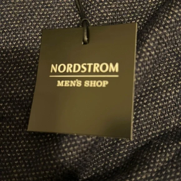 NORDSTROM Men’s Shop Crewneck Wool Sweater Navy Midnight Birdseye NWT $89.50 3XL